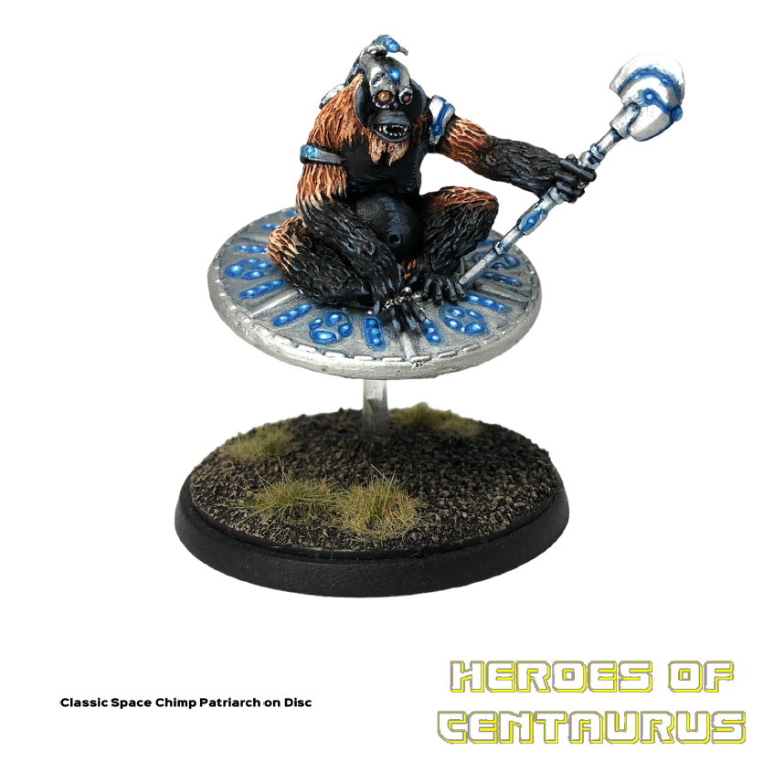 Classic Space Chimp Patriarch on Hoverdisc (Metal)