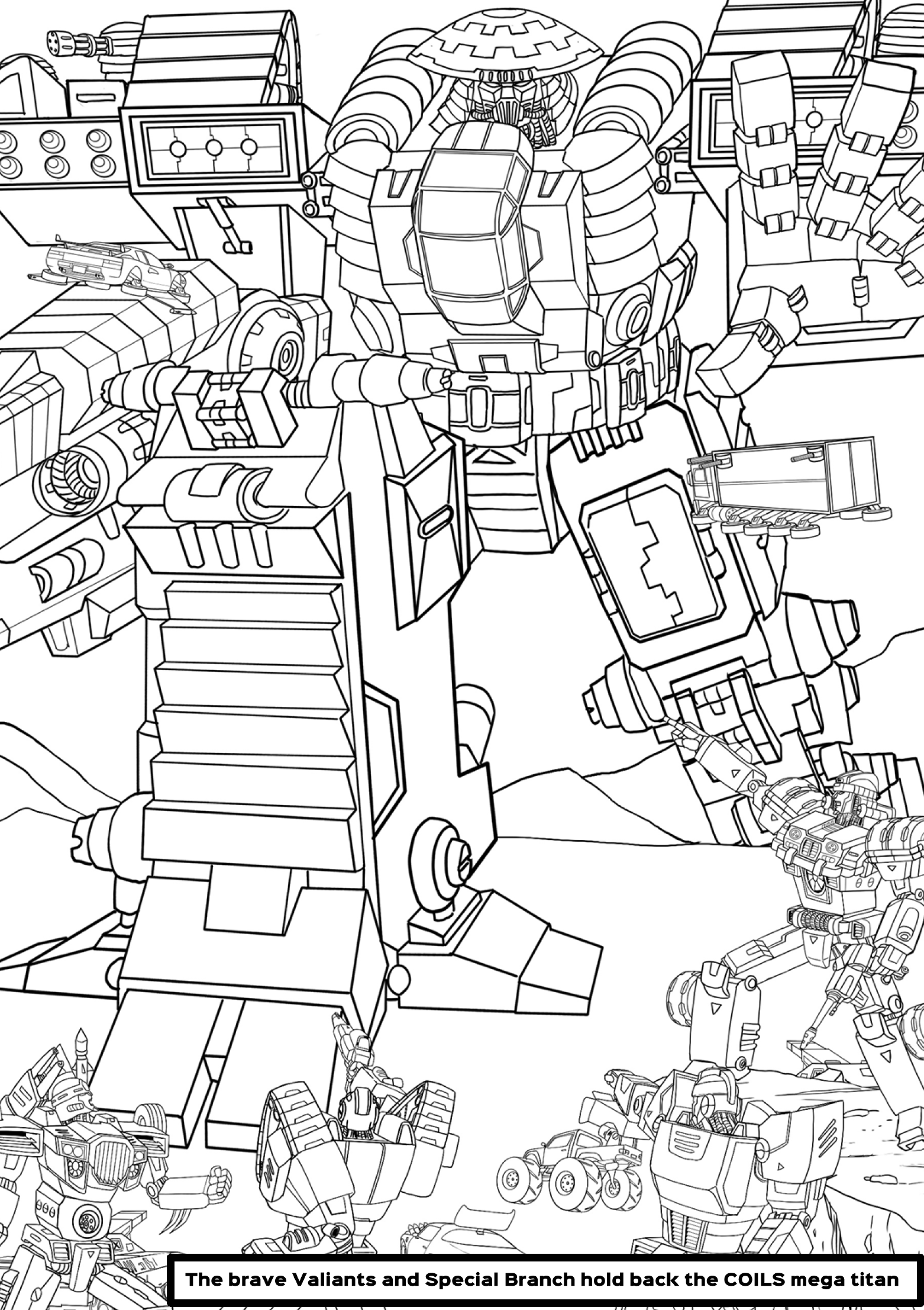 BotWar Colouring Book A4 - Digital Printable Download Only - Image 3
