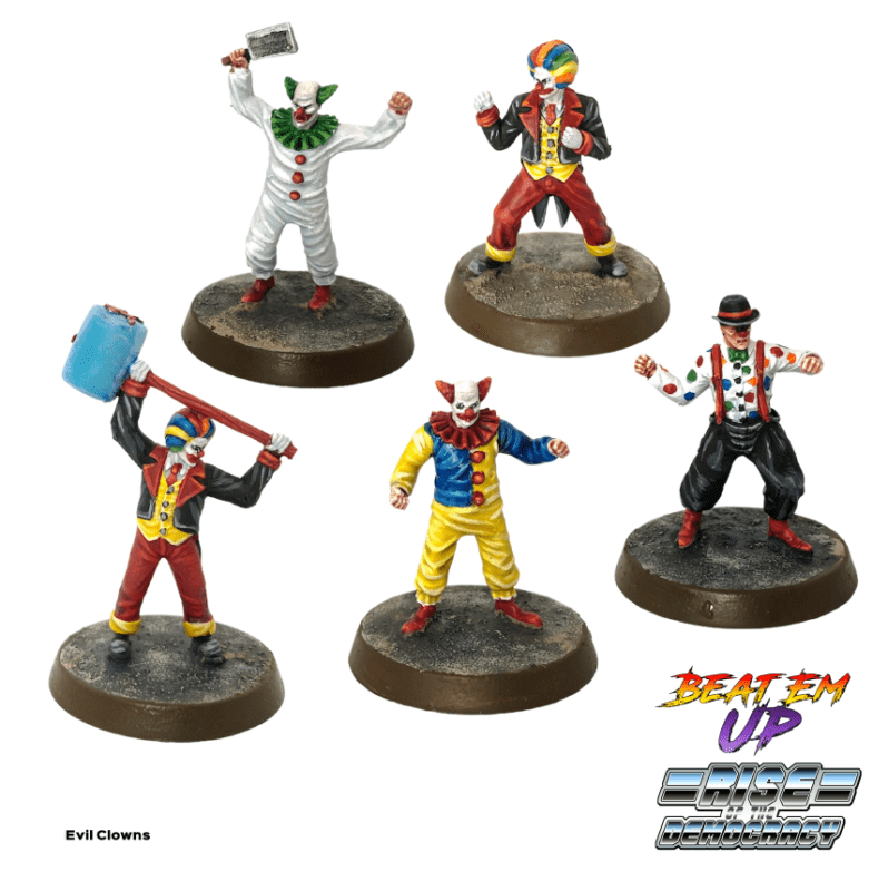 Beat Em Up Evil Clowns miniatures