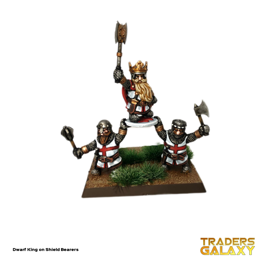Dwarf King on Shield Bearers