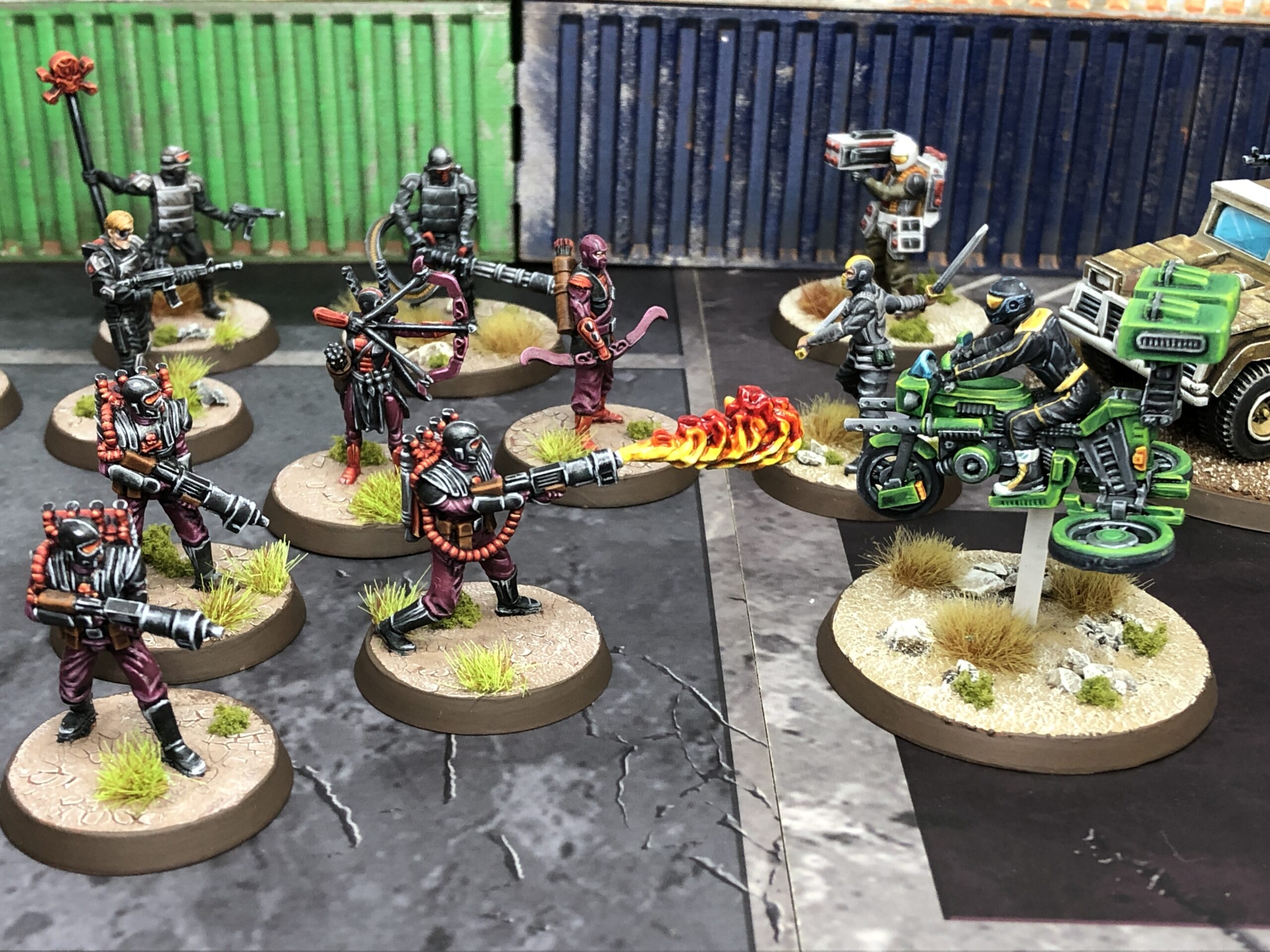 Rise of the Democracy artwork: Democracy heroes facing C.O.I.L.S villains