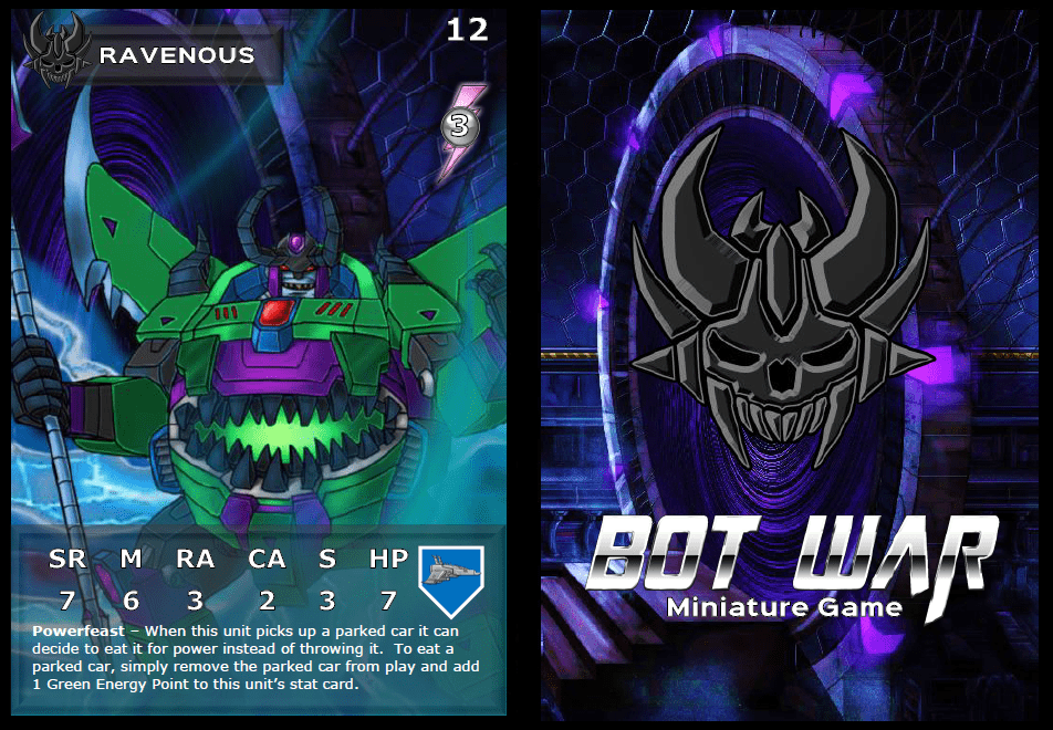 Narcitrons Sins Legacy Faction Stat Cards for Bot War 3 - Digital Product - Image 3