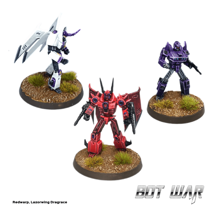 Deceivers Dragrace, Lazorwing, Redwarp