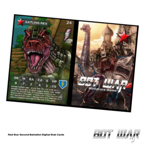 Red Star 2nd Battalion - Legacy Stat Cards for Bot War 3 - Digital Product