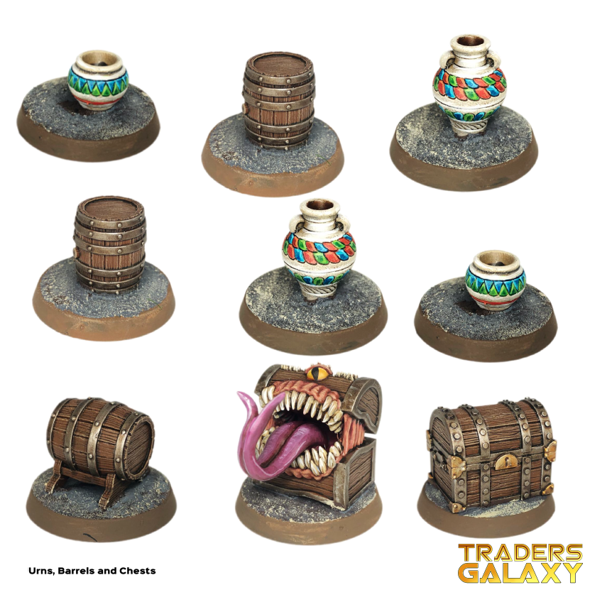 Urns, Barrels and Chests