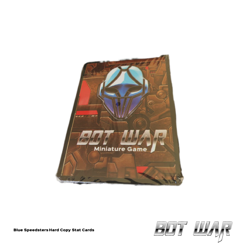 Blue Speedsters Hard Copy Stat Card Set