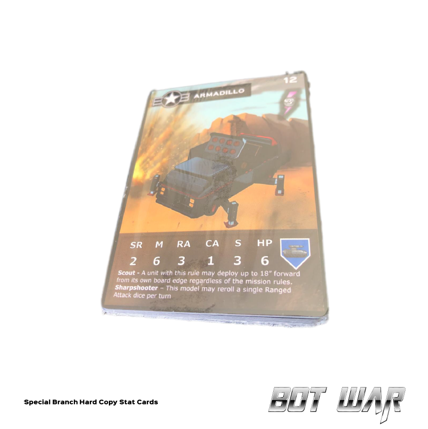 Special Branch Hard Copy Stat Cards Pack