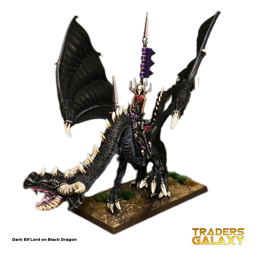 Dark Elf Lord on Black Dragon