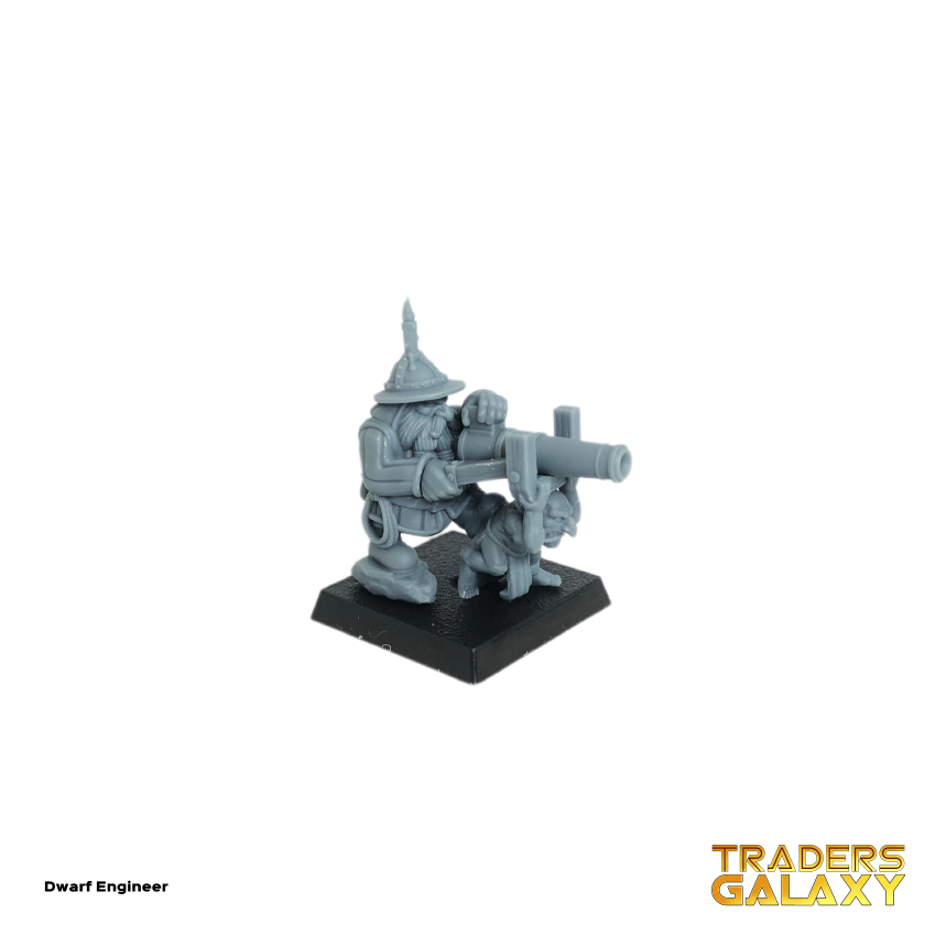 Dwarf Engineer with Swivel Gun