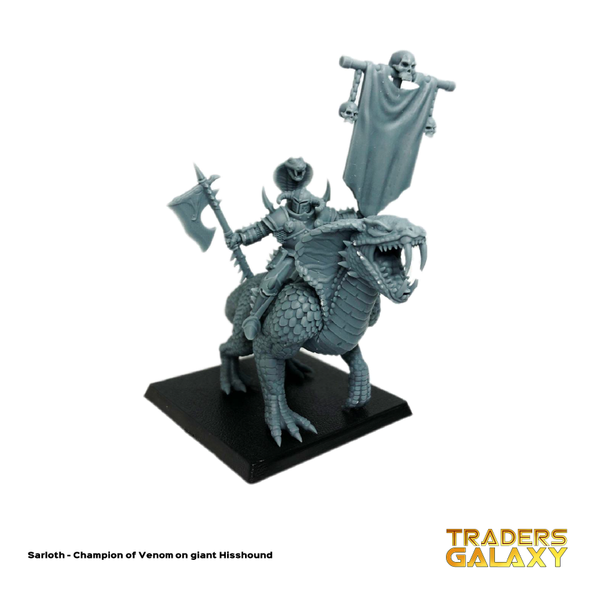 Sarloth Champion of Venom on giant Hisshound