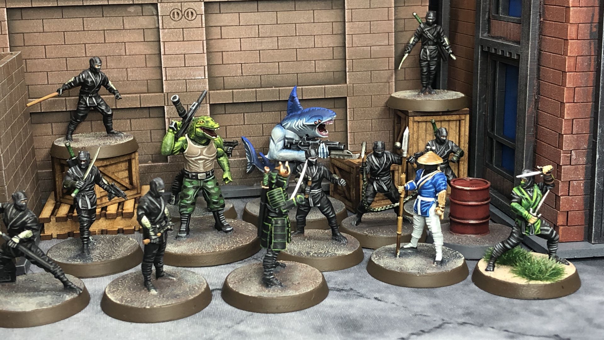 Green Tentacle Ninja Clan miniatures