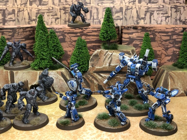 Valiants Blue Speedsters miniatures